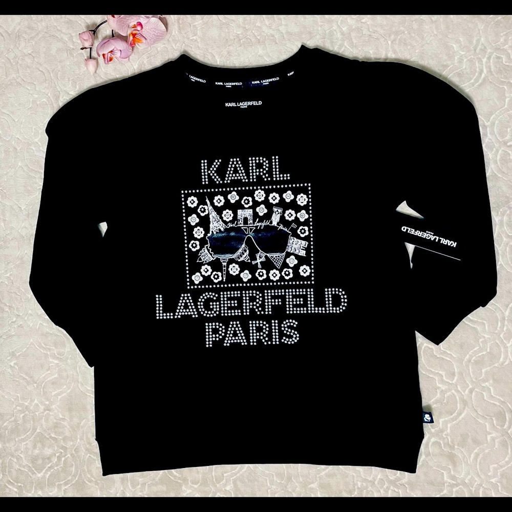 Karl Lagerfeld Black Sweatshirt